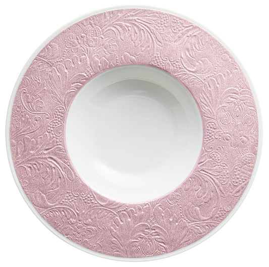 Nacre - French Rim Soup Plate w/Engrvd Rim 10.6 in Ctr 5.5 in 9 oz