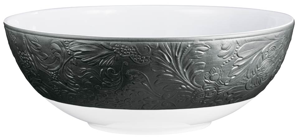 Black Matte - Vegetable Bowl Open 10.4 in 67.6 oz