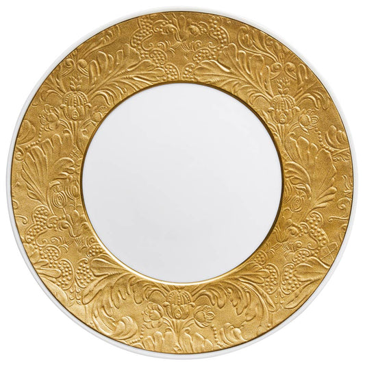 American Dinner Plate w/ Engraved Rim 10.6 in