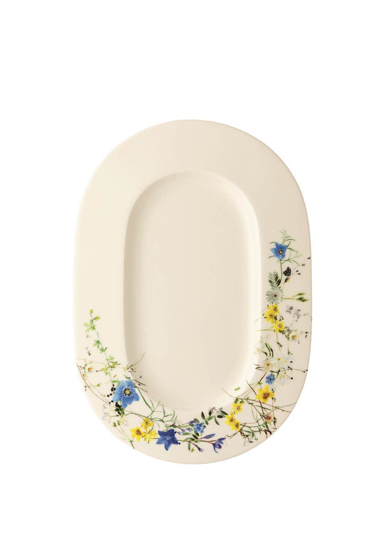 Platter Oval Rim 13 1/2 x 9 1/2 in