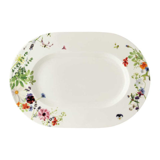 Platter Oval Rim 16 in