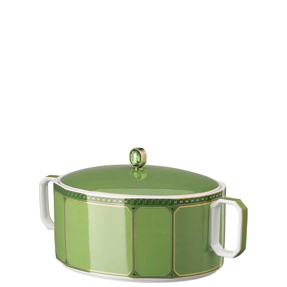 Swarovski Signum-Vegetable Bowl Covered 57 oz
