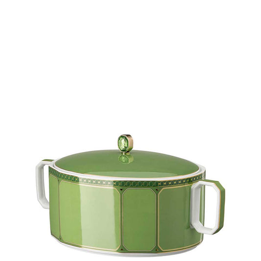 Swarovski Signum-Vegetable Bowl Covered 57 oz