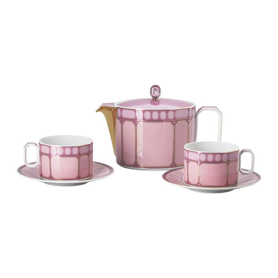 Teaset 5 pcs Rose Pink