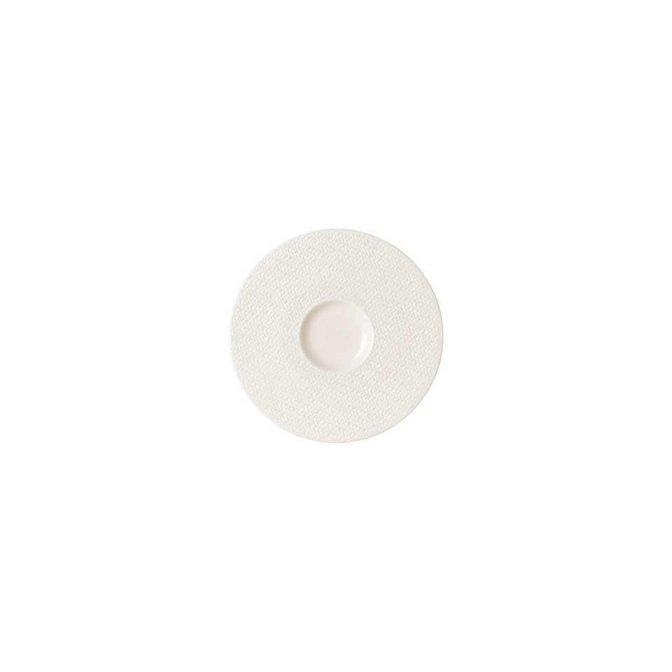 Coffee Saucer 6 in White Tone