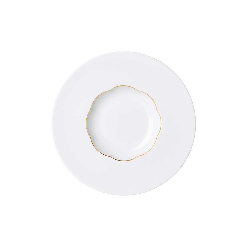 Sonetto Oro -Soup Plate Deep (medium) 8 3/4 in Gold Band