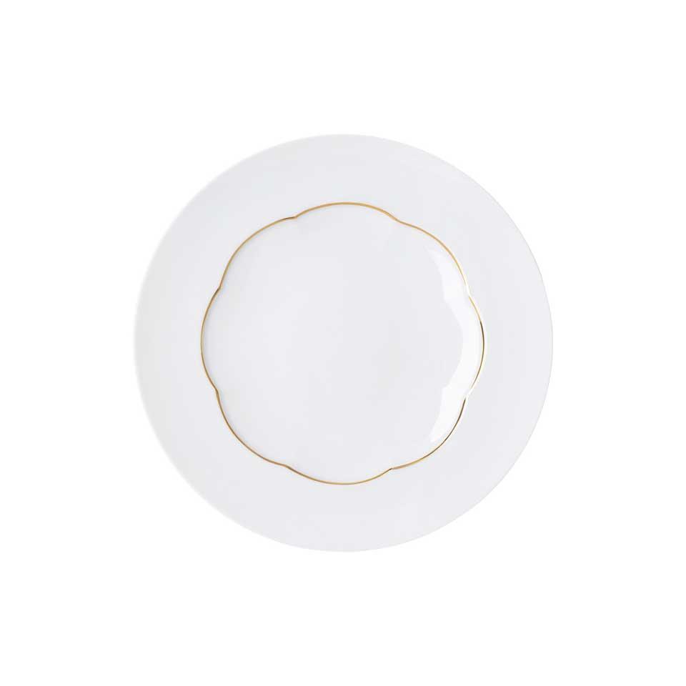Salad Plate (neg) 9 1/4 in Gold Band