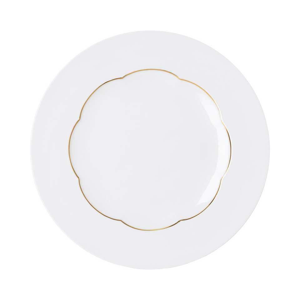 Service Plate (neg) 11 3/4 in Gold Band