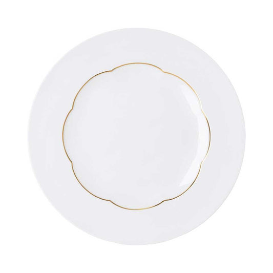 Service Plate (neg) 11 3/4 in Gold Band