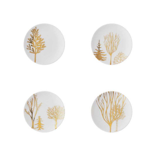 Set Of 4 Plates 4 In Trees