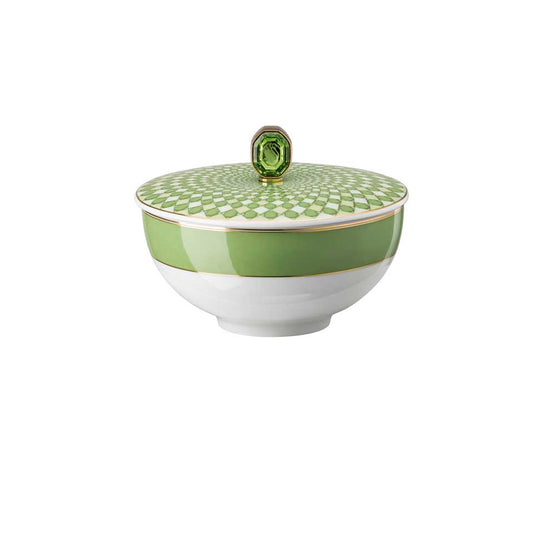 Swarovski Signum-Rice Bowl w/Lid 11 oz 4 3/4