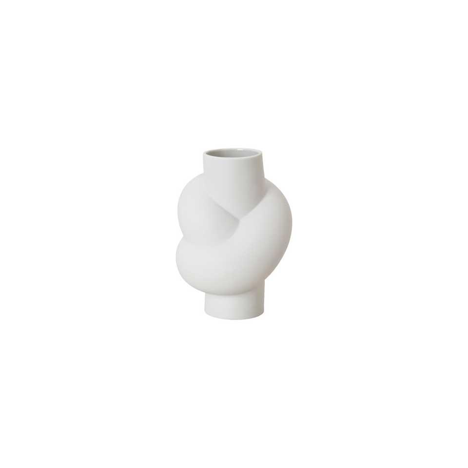Node Vase 5 1/2 in White Matte
