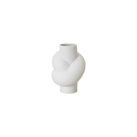 Node Vase 5 1/2 in White Matte