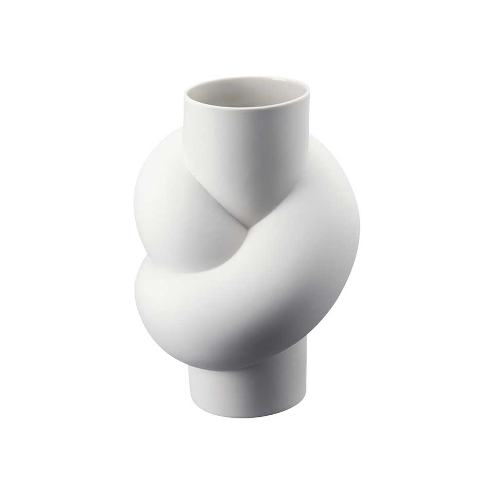 Vase 9 3/4 inch - White