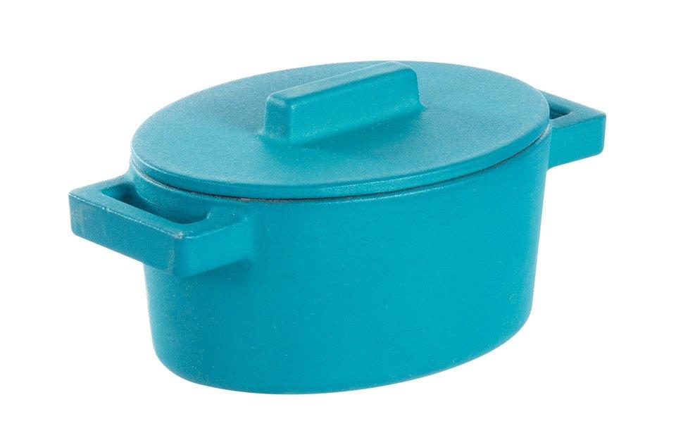 Oval Casserole With Lid, Anis 5 X 4 In