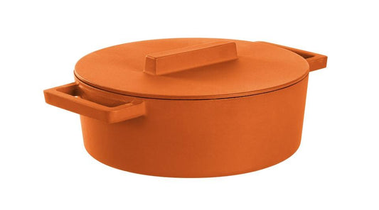 Oval Casserole Pot With Lid, Curry 11 3/4 X 10 In 13 Qt