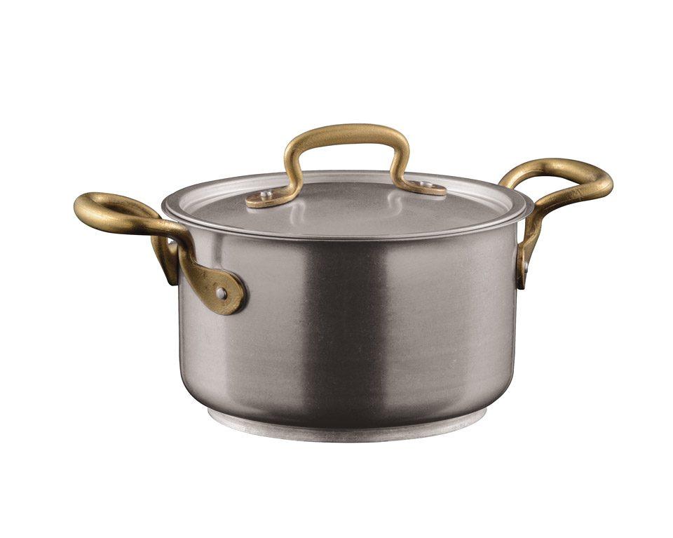 Saucepan with Lid, 2 Handles