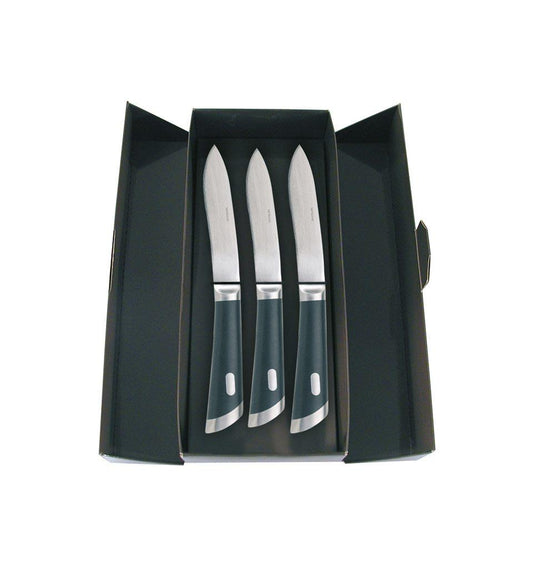 3 pcs giftboxed, knife, solid handle, plain blade, 10 1/2 inch