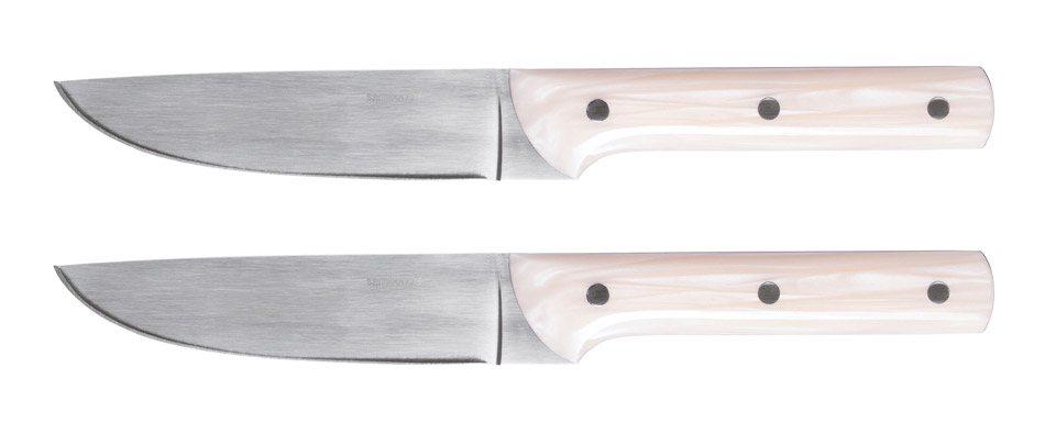 Set 2 Porterhouse Non-Serrated s/s Ivory