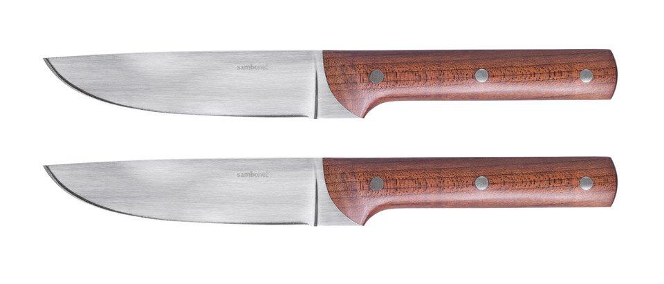 Set 2 Porterhouse Non-Serrated s/s Wood
