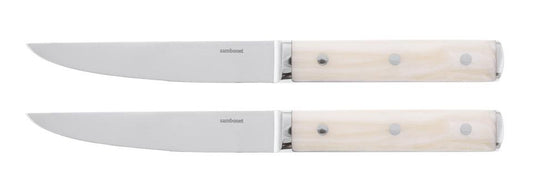 Set 2 Sirloin Non-serrated s/s Ivory