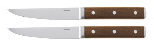 Set 2 Sirloin Non-Serrated Wood