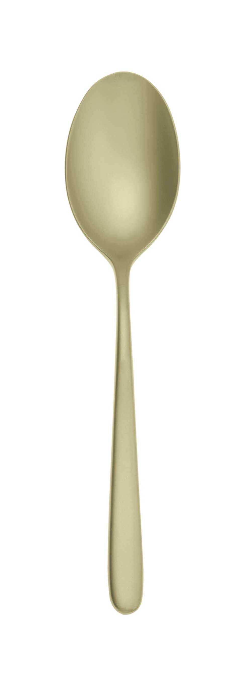 Champagne Antico - Dessert Spoon 18/10 s/s Sand Blasted Finish - PVD Champagne