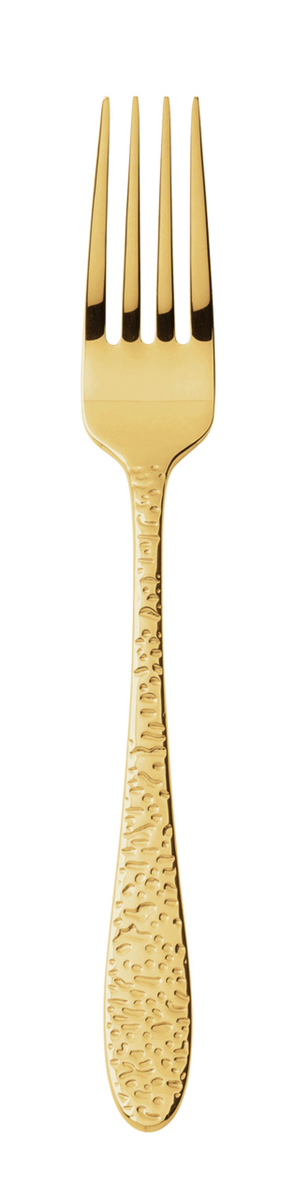DISCONTINUED-Dessert Fork 18/10 s/s 7 1/4 in PVD Gold (DISCO. While Supplies Last)