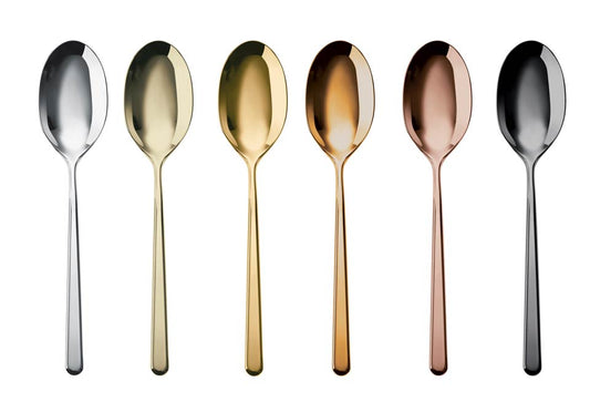 Mix & Play/Linear - Coffee Spoon 6 pcs PVD Mix