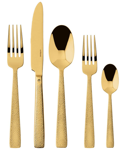 5 PC. Place Setting SH 18/10 s/s PVD Gold