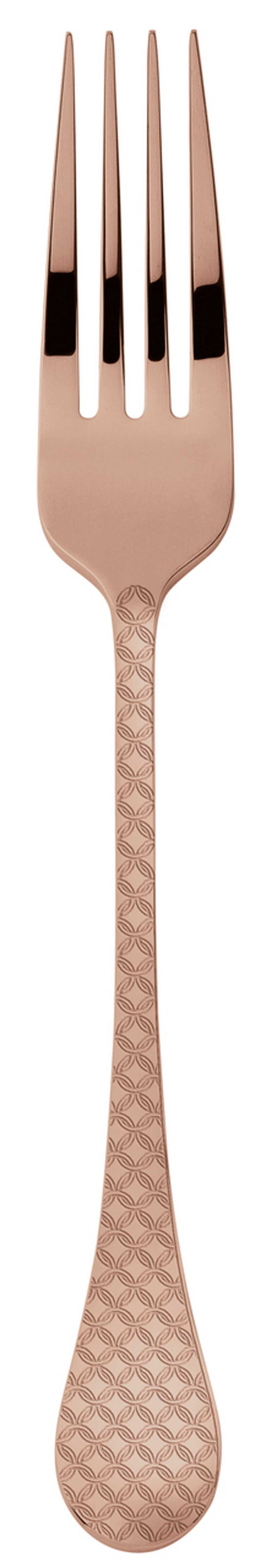 Taormina Copper - Table Fork 18/10 s/s 8 in - PVD Copper
