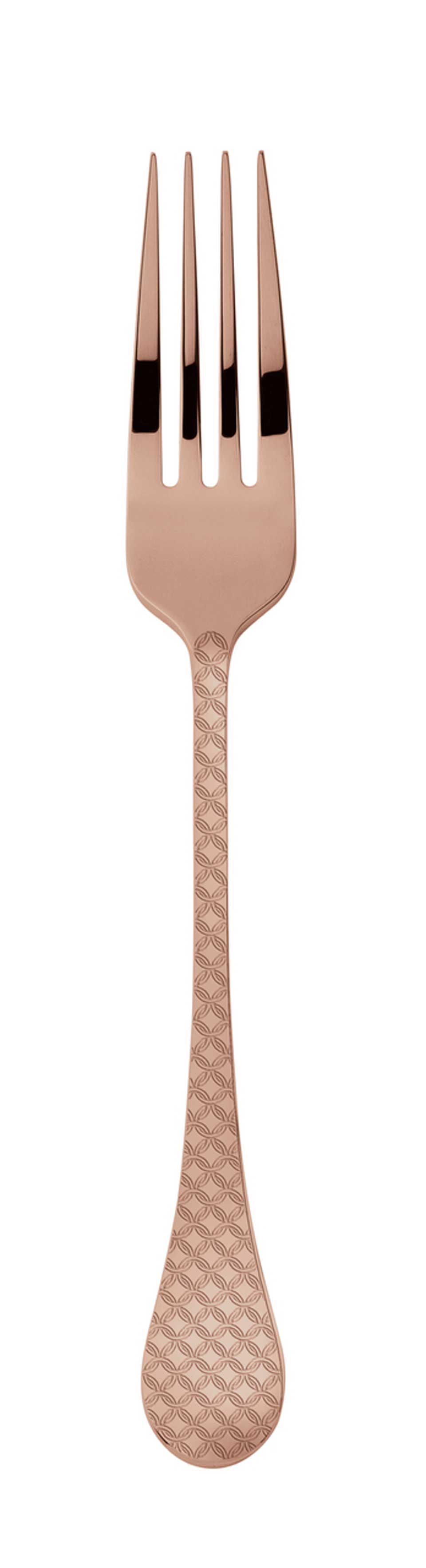 Taormina Copper - Dessert Fork 18/10 s/s 7 1/8 in - PVD Copper