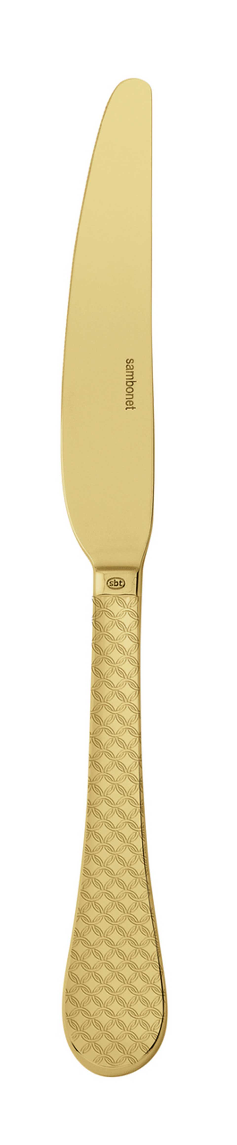 Taormina Gold - Dessert Knife SH 18/10 s/s 8 1/4 in - PVD Gold