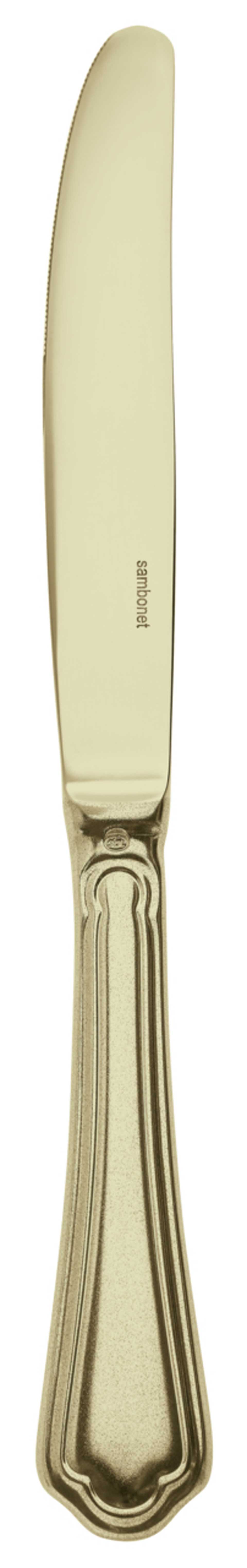 DISCONTINUED-Diamond - Table Knife SH 18/10 s/s - PVD White Gold