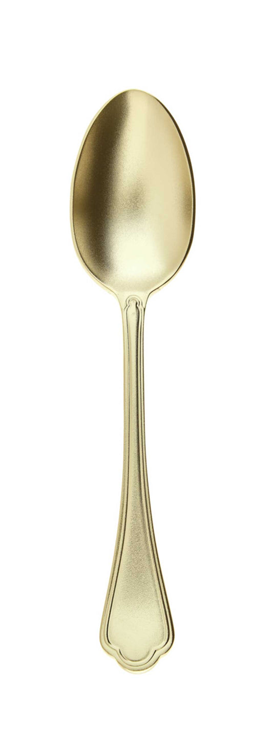 DISCONTINUED-Diamond - Dessert Spoon 18/10 s/s - PVD White Gold