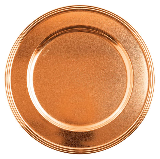 PVD Red Gold Show Plate – 12 1/4 in