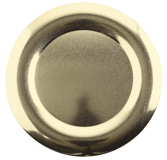 PVD White Gold Show Plate – 12 1/4 in