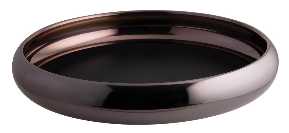 Bowl/ Tray without Handle D 15 3/4 in PVD Parfait Amour