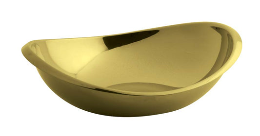 Oval Bowl 8 1/2 x 7 1/2 in PVD Gold