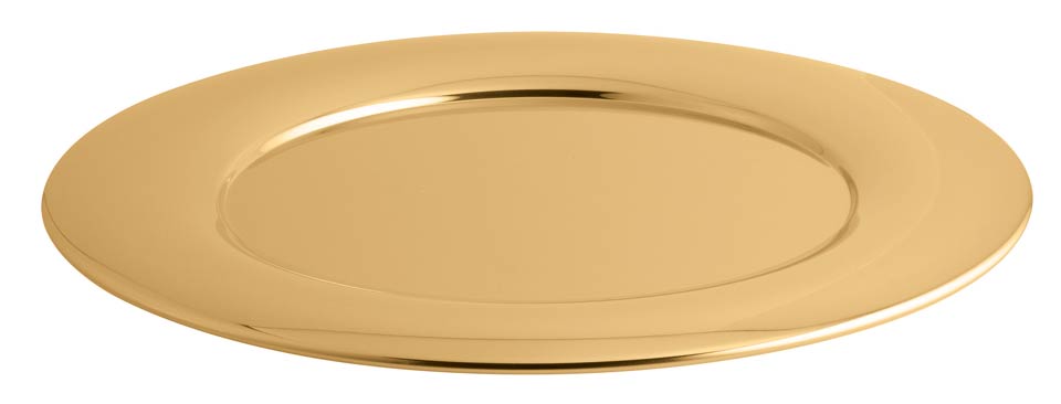 Show Plate 12 1/2 in PVD Gold