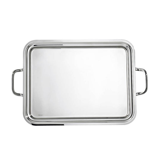 Rectangular tray with handles