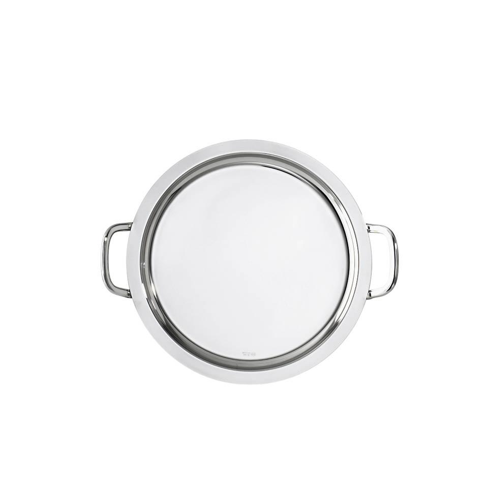 Round tray with handles