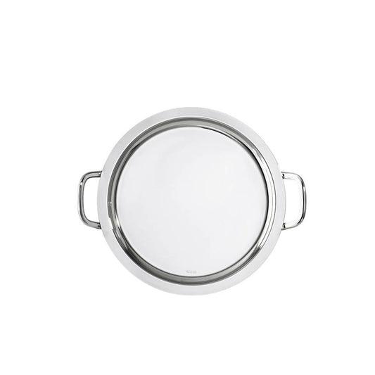 Round tray with handles