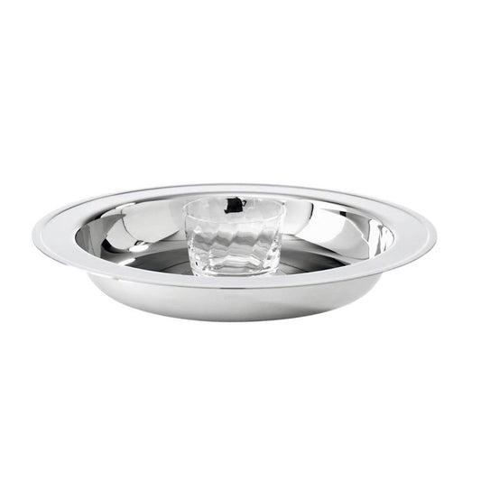 Oyster plate with crystal
