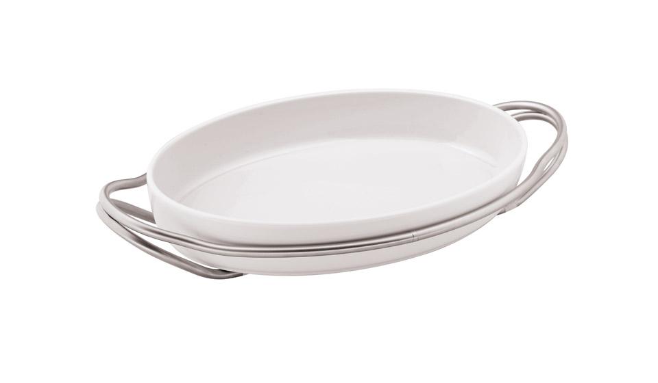 Rectangular porcelain dish set