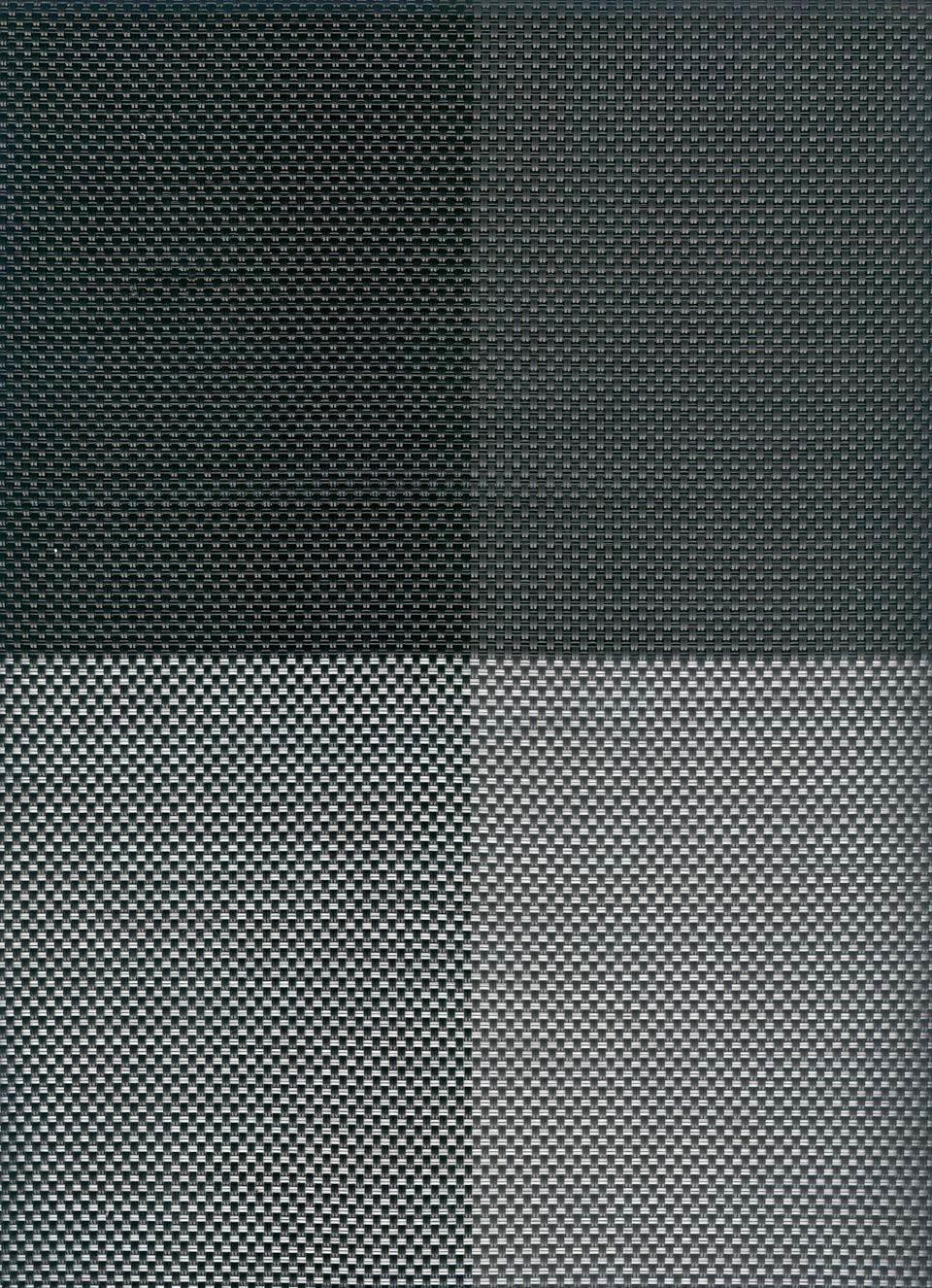 Table mat, black four sectors