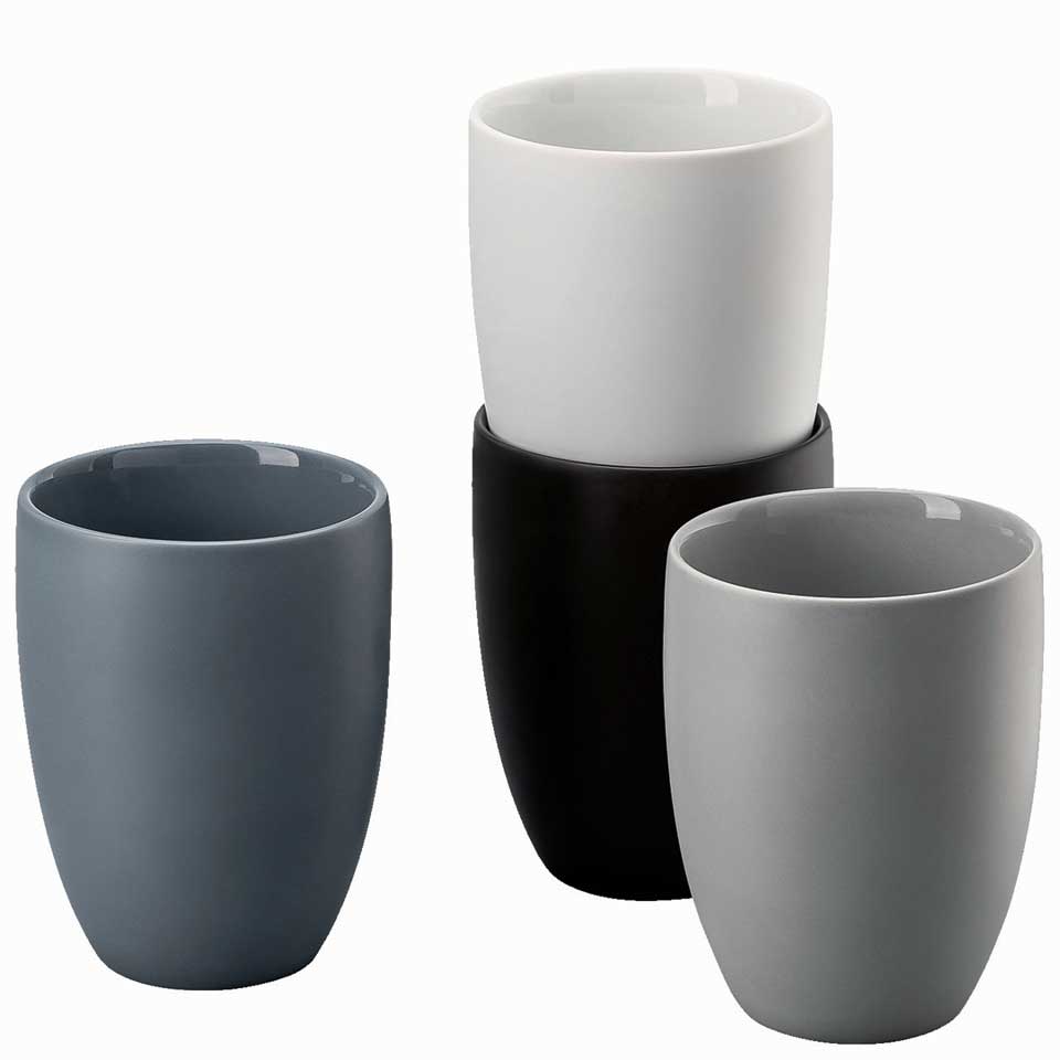 Set of 4 mugs double-walled