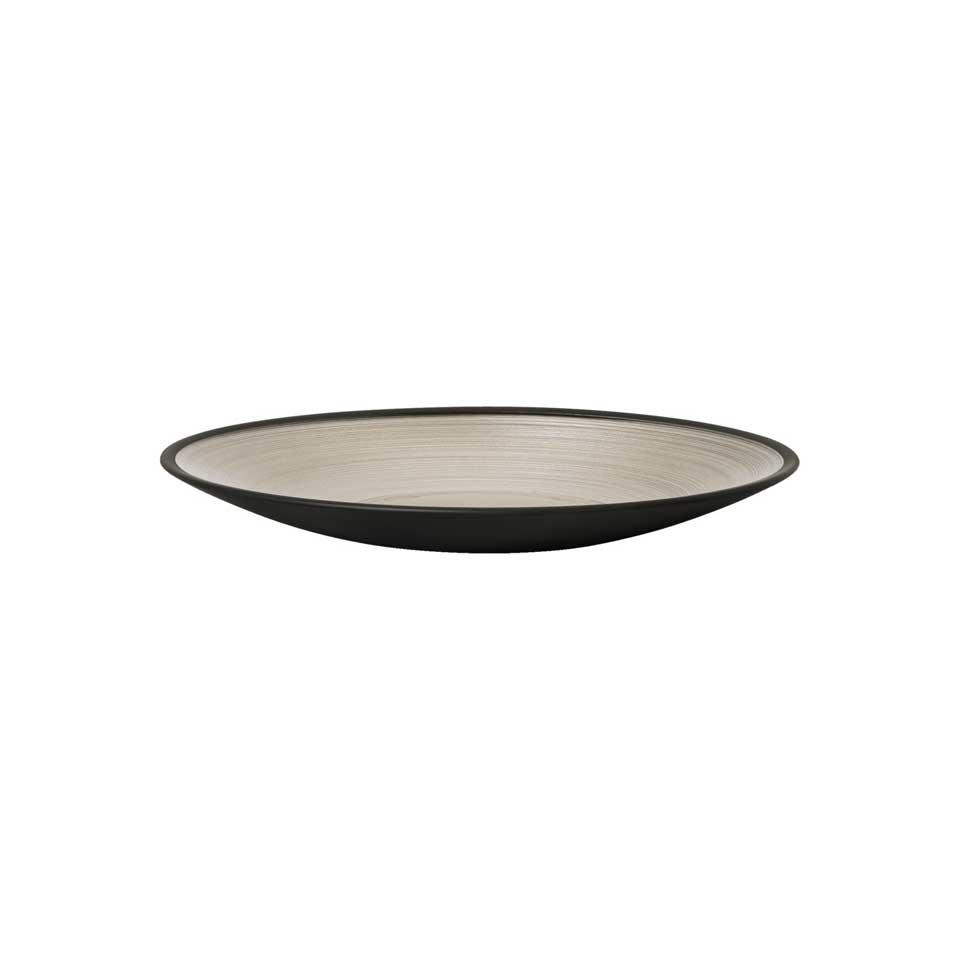 Bowl Shallow 10 in 1 1/4 in H Black