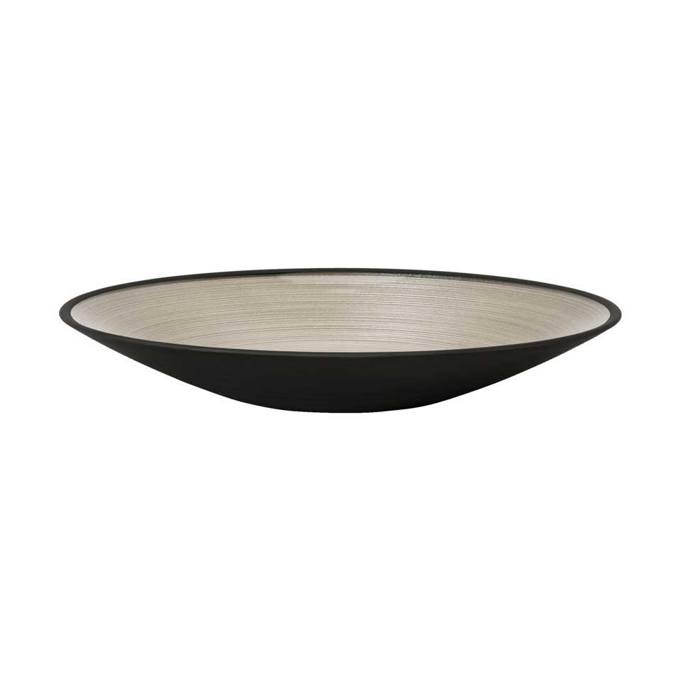 Bowl Shallow 11 3/4 in 1 3/4 in H Black