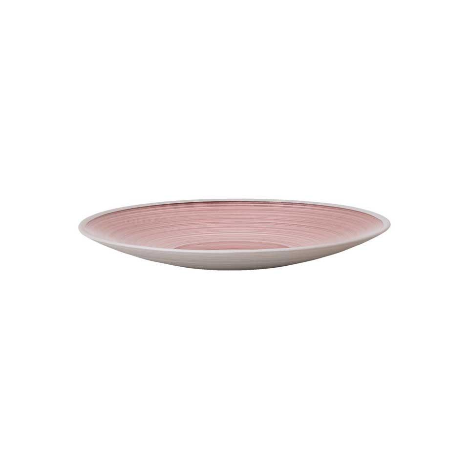 Bowl Shallow 10 in 1 1/4 in H Pink